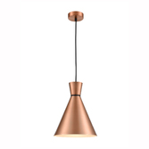 Photograph: Franklite Happy 250mm Copper Finish Single Pendant Light