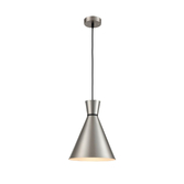 Photograph: Franklite Happy 25cm Satin Nickel Single Pendant - Clearance