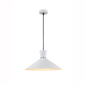 Photograph: Franklite Happy 400mm White Single Pendant Light