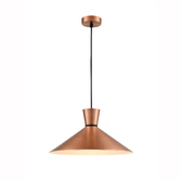 Photograph: Franklite Happy Copper Finish Single Pendant Light