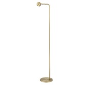 Photograph: Franklite Iris Led Floor Reading Lamp In Satin Brass With Adjustable Head - 3000K