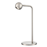 Photograph: Franklite Iris Satin Nickel Led Adjustable Table Lamp - 3000K
