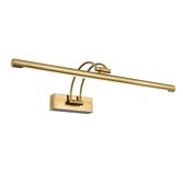 Photograph: Franklite Nouveau Aged Brass Single Arm Large Adjustable Dimmable Led Picture Light - 540mm - 3000K