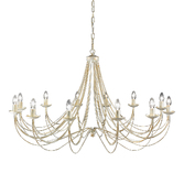 Photograph: Franklite Philly Cream 12 Light Chandelier