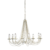 Photograph: Franklite Philly Cream 8 Light Chandelier