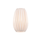 Photograph: Franklite Refract 348 Opal Faceted Glass Shade - 150mm Diameter - Glass Only