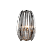 Photograph: Franklite Refract 350 Smoked Faceted Glass Shade - 150mm Diameter - Glass Only