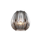 Photograph: Franklite Refract 351 Smoked Faceted Glass Shade - 180mm Diameter - Glass Only