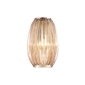 Photograph: Franklite Refract 352 Amber Faceted Glass Shade - 150mm Diameter - Glass Only