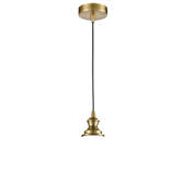 Photograph: Franklite Refract Aged Brass Finish Single Pendant Suspension