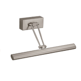 Photograph: Franklite Renaissance Satin Nickel Single Arm Adjustable Picture Light - 365mm