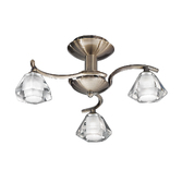 Photograph: Franklite Twista Bronze Finish Double Wall Light Complete With Clear/Frosted Glasses