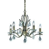 Photograph: Franklite Willow 5 Light Chandelier In Bronze