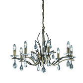 Photograph: Franklite Willow 8 Light Chandelier In Bronze