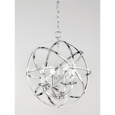 Photograph: Franklite Zany Polished Chrome 4 Light Pendant Light