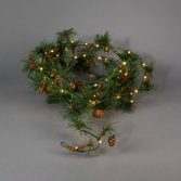 Photograph: Garland, 5m, amber Led, battery opreated, timer green cable