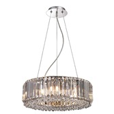 Photograph: Harper 8 Light Polished Chrome Crystal Round Ceiling Pendant Light