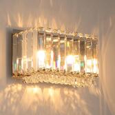 Photograph: Harper Rectangle 2 Light Crystal Wall Light