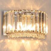 Photograph: Harper Round 2 Light Crystal Wall Light