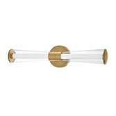 Photograph: Hinkley Elin Lacquered Brass Dimmable Bathroom Led Wall Light - IP44 - 3000K
