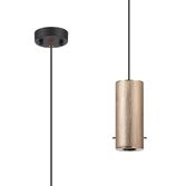 Photograph: Idolite Adele 10cm Pendant (FRAME ONLY), 1 x E27, Titanium Gold/Satin Black