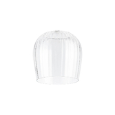 Photograph: Idolite Adele 19cm Ribbed Wine Glass Shade (C) 85mm Top Hole, Clear
