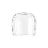 Photograph: Idolite Adele 23.5cm Ribbed Wine Glass Shade (C) 85mm Top Hole, Clear