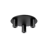 Photograph: Idolite Adele 48cm Round Ceiling Light (FRAME ONLY), 3 x E27, Satin Black