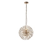 Photograph: Idolite Alborz French Gold 9 Light Crystal Sphere Pendant