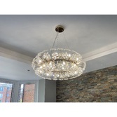 Photograph: Idolite Alborz French Gold Finish 20 Light Crystal Pendant