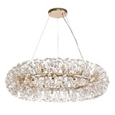 Photograph: Idolite Alborz French Gold Finish 26 Light Crystal Pendant