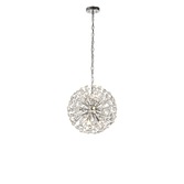 Photograph: Idolite Alborz Polished Chrome 9 Light Crystal Sphere Pendant