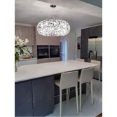 Photograph: Idolite Alborz Polished Chrome Finish 20 Light Crystal Pendant