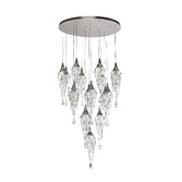 Photograph: Idolite Alps Polished Chrome Finish 18 Light Pendant