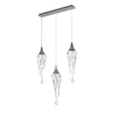 Photograph: Idolite Alps Polished Chrome Finish 3 Light Bar Pendant