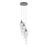 Photograph: Idolite Alps Polished Chrome Finish 3 Light Pendant