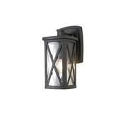 Photograph: Idolite Aragats Anthracite Exterior Wall Light Complete With Clear Glass - IP54