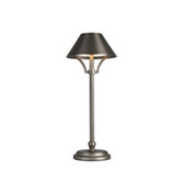 Photograph: Idolite Arblaster Rechargeable Battery Operated Table Lamp 1.8W LED 3-Step Dimming: Pewter/Antique Silver