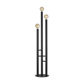 Photograph: Idolite Ashbourne Satin Black 3 Light Floor Lamp - Base Only