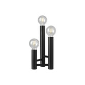Photograph: Idolite Ashbourne Satin Black 3 Light Table Lamp - Base Only