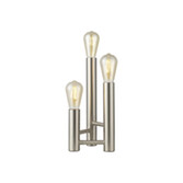 Photograph: Idolite Ashbourne Satin Nickel 3 Light Table Lamp - Base Only