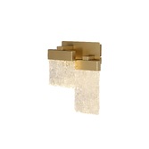 Photograph: Idolite Aspiring Painted Brushed Gold 2 Light LED Wall Light - 3000K