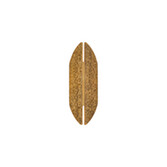 Photograph: Idolite Azario Modern Organic Luxe Hammered Antique Brass Up/Down Wall Lamp 360mm Curved - IP54