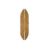 Photograph: Idolite Azario Modern Organic Luxe Hammered Antique Brass Up/Down Wall Lamp 460mm Curved - IP54