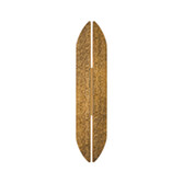 Photograph: Idolite Azario Modern Organic Luxe Hammered Antique Brass Up/Down Wall Lamp 560mm Curved - IP54