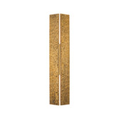 Photograph: Idolite Azario Modern Organic Luxe Hammered Antique Brass Up/Down Wall Lamp 560mm Rectangular - IP54