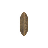 Photograph: Idolite Azario Modern Organic Luxe Hammered Matt Bronze Up/Down Wall Lamp 360mm Curved - IP54