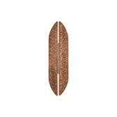 Photograph: Idolite Azario Modern Organic Luxe Hammered Red Antique Copper Up/Down Wall Lamp 460mm Curved - IP54