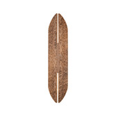 Photograph: Idolite Azario Modern Organic Luxe Hammered Red Antique Copper Up/Down Wall Lamp 560mm Curved - IP54