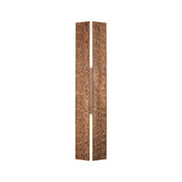 Photograph: Idolite Azario Modern Organic Luxe Hammered Red Antique Copper Up/Down Wall Lamp 560mm Rectangular - IP54